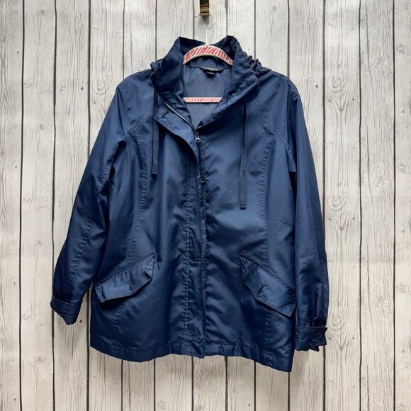 Land's End Classic Women's Rain and Wind Jacket Size 14-16 - Picture 1 of 5